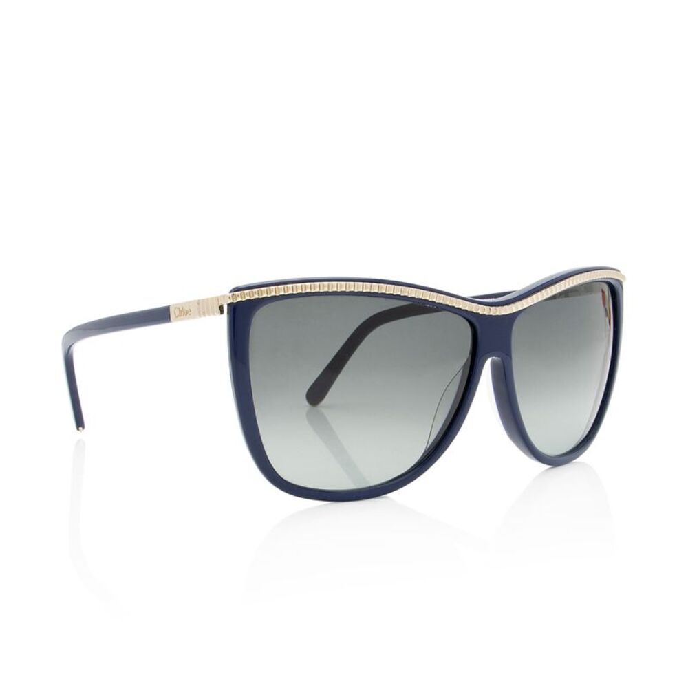 Chloe Chain Rectangular Sunglasses - image 2